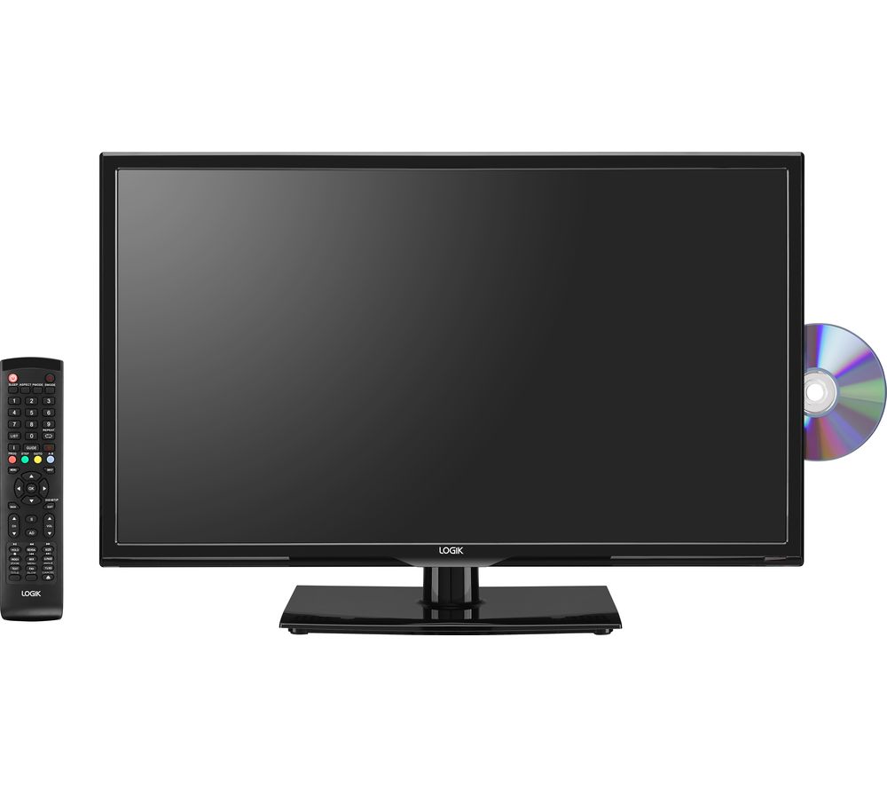 24"  LOGIK L24HED18 LED TV with Built-in DVD Player