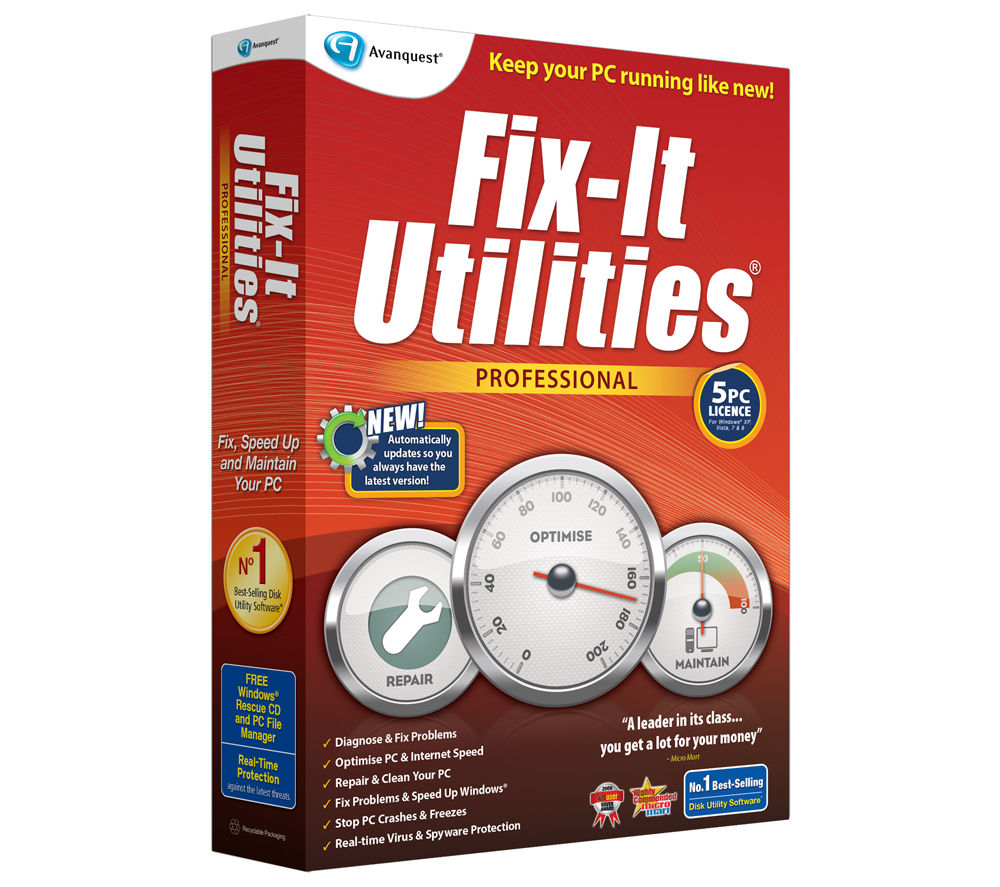 AVANQUEST Fix-It Utilities Professional Reviews