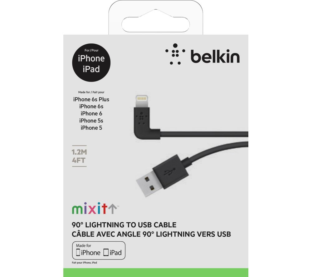 BELKIN F8J147bt04-BLK Angled Lightning Cable Reviews