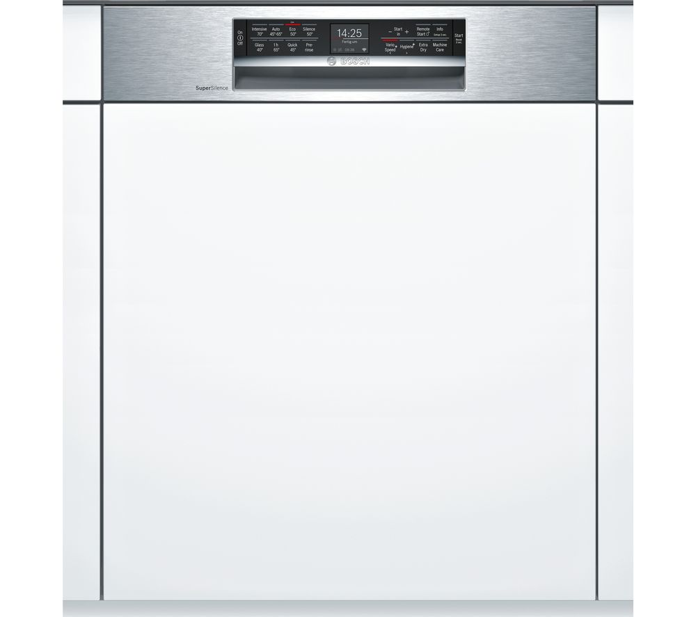 BOSCH SMI68MS06G Full-size Semi-Integrated Smart Dishwasher Reviews