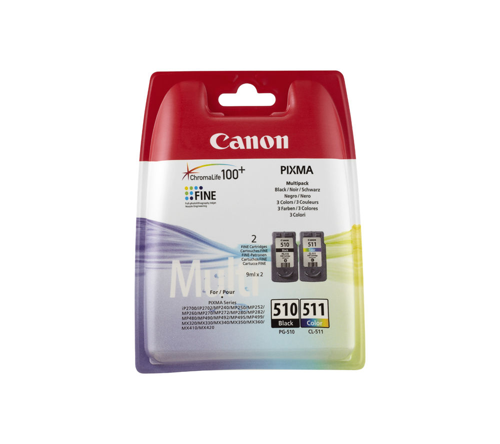 CANON PG-510/CL-511 Black & Colour Ink Cartridges Reviews