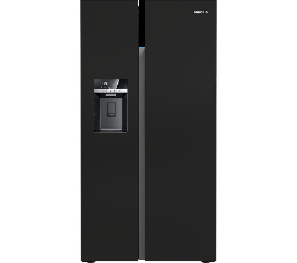 GRUNDIG American-Style Fridge Freezer Black GSBS16312B