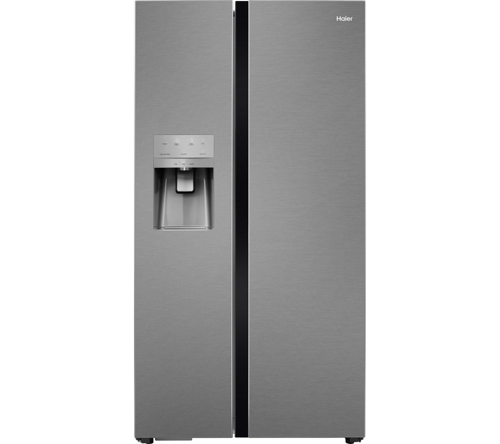 HAIER American-Style Fridge Freezer Silver HRF-636IM6