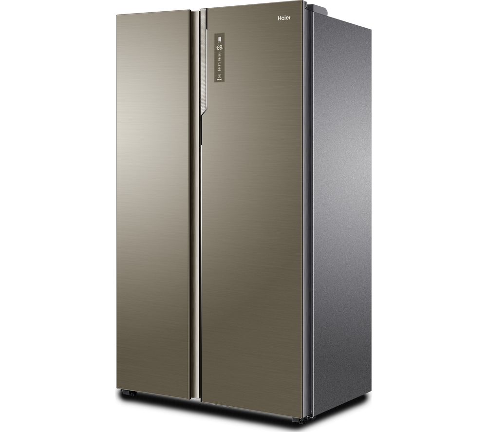 HAIER American-Style Fridge Freezer Silver HRF-800DGS7