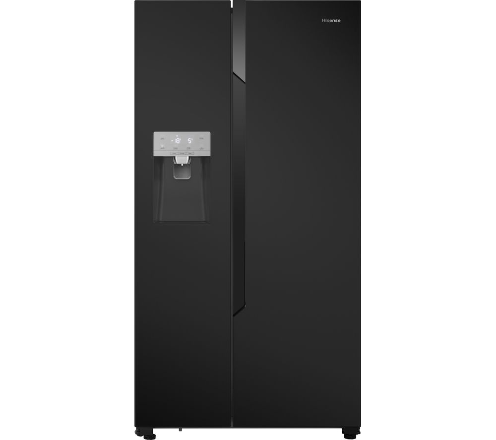 HISENSE American-Style Fridge Freezer Black RS694N4TB1