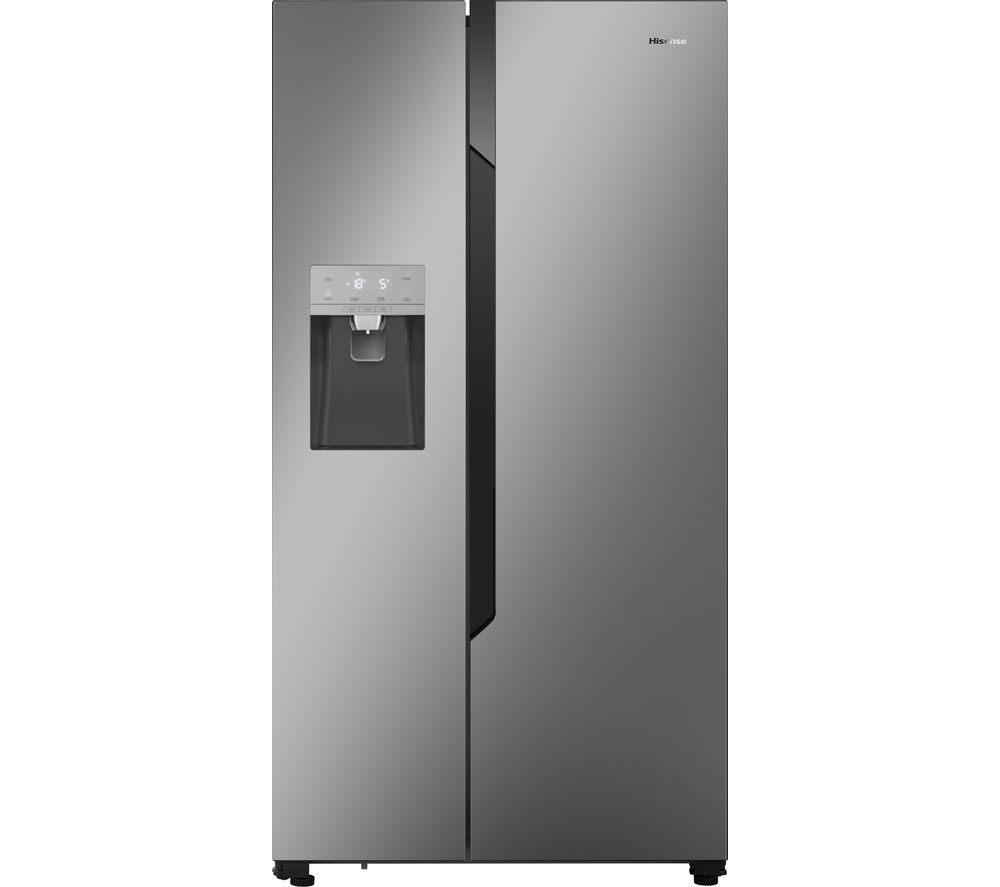 HISENSE American-Style Fridge Freezer Silver RS694N4TD1