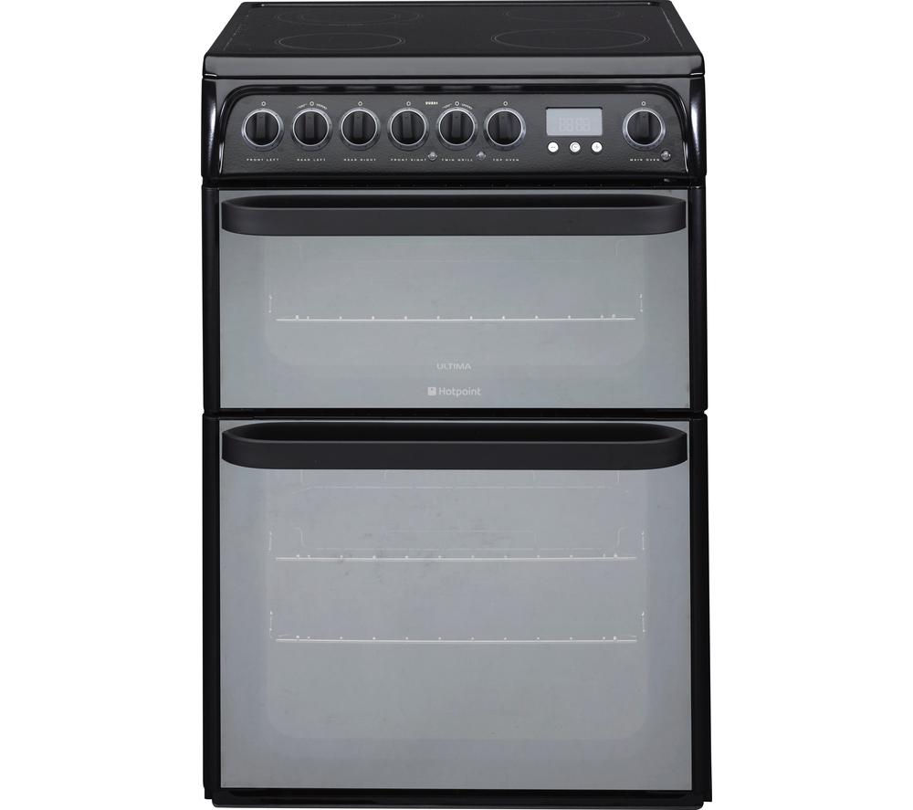 HOTPOINT Ultima DUE61BC Electric Ceramic Cooker ? Black