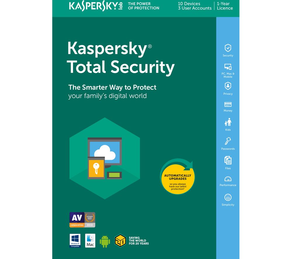 KASPERSKY Total Security 2018 Reviews