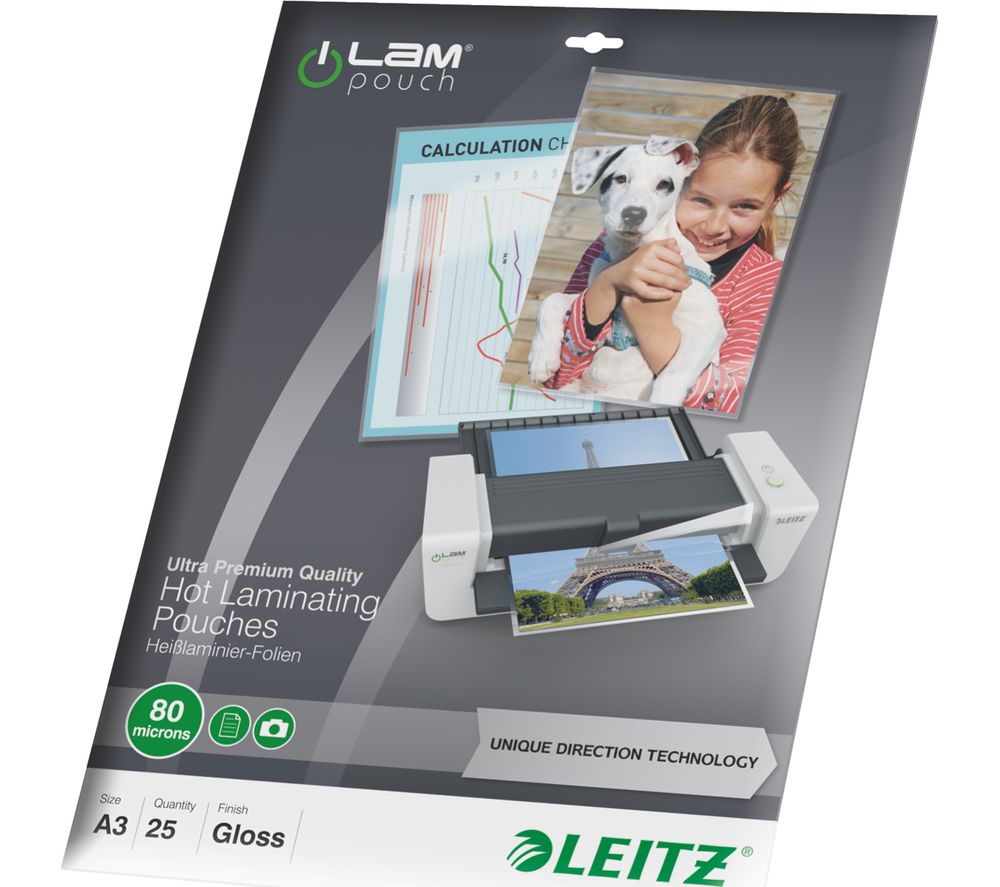 LEITZ iLAM 80 Micron A3 Laminating Pouches Reviews