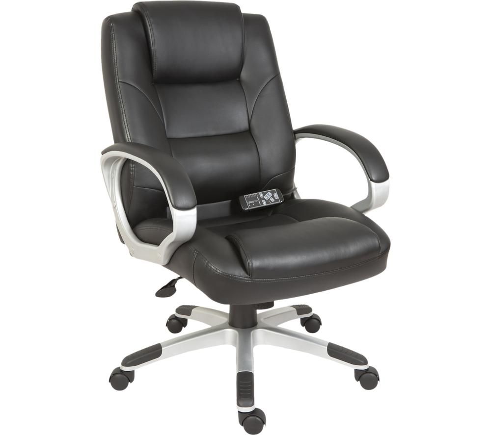 Lumbar Massage Faux Leather Executive Chair Reviews