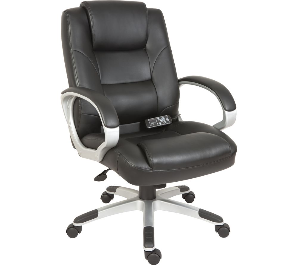 Lumbar Massage Faux Leather Reclining Executive Chair Reviews