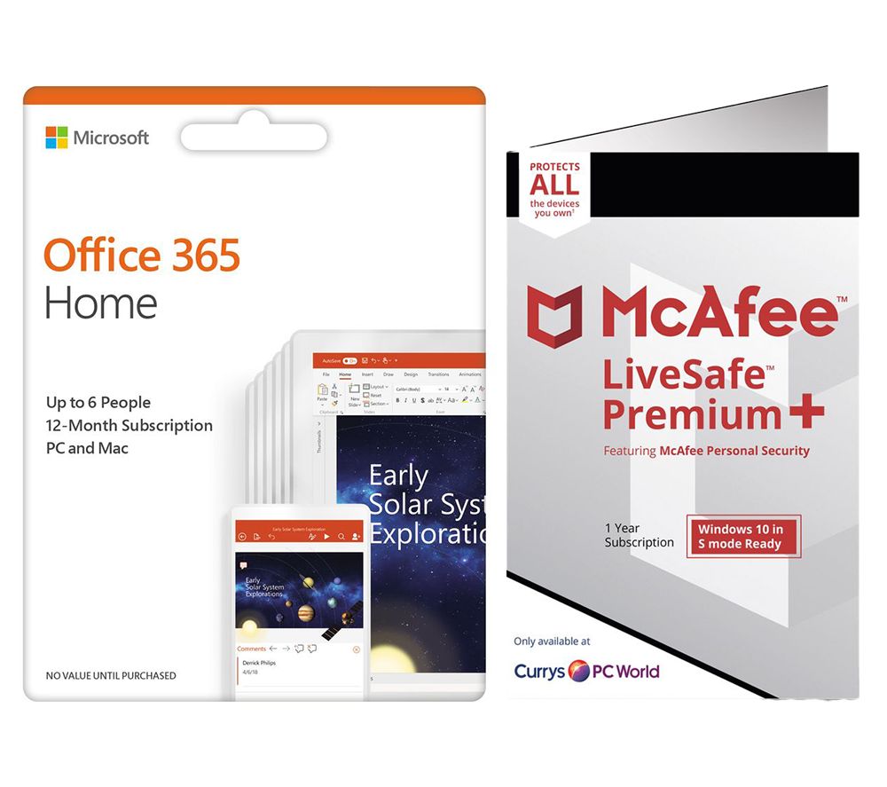 MCAFEE LiveSafe Premium 2020 & Microsoft Office Home Bundle Reviews