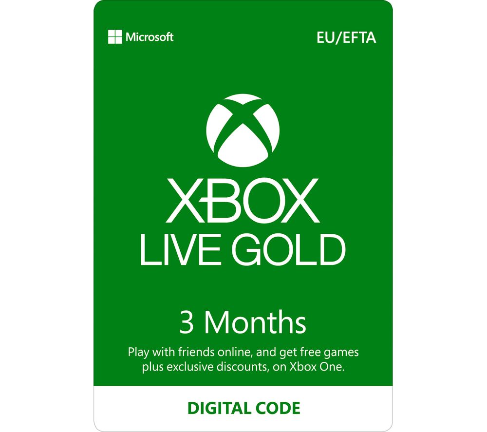 MICROSOFT Xbox LIVE Gold Membership 3 Month Subscription