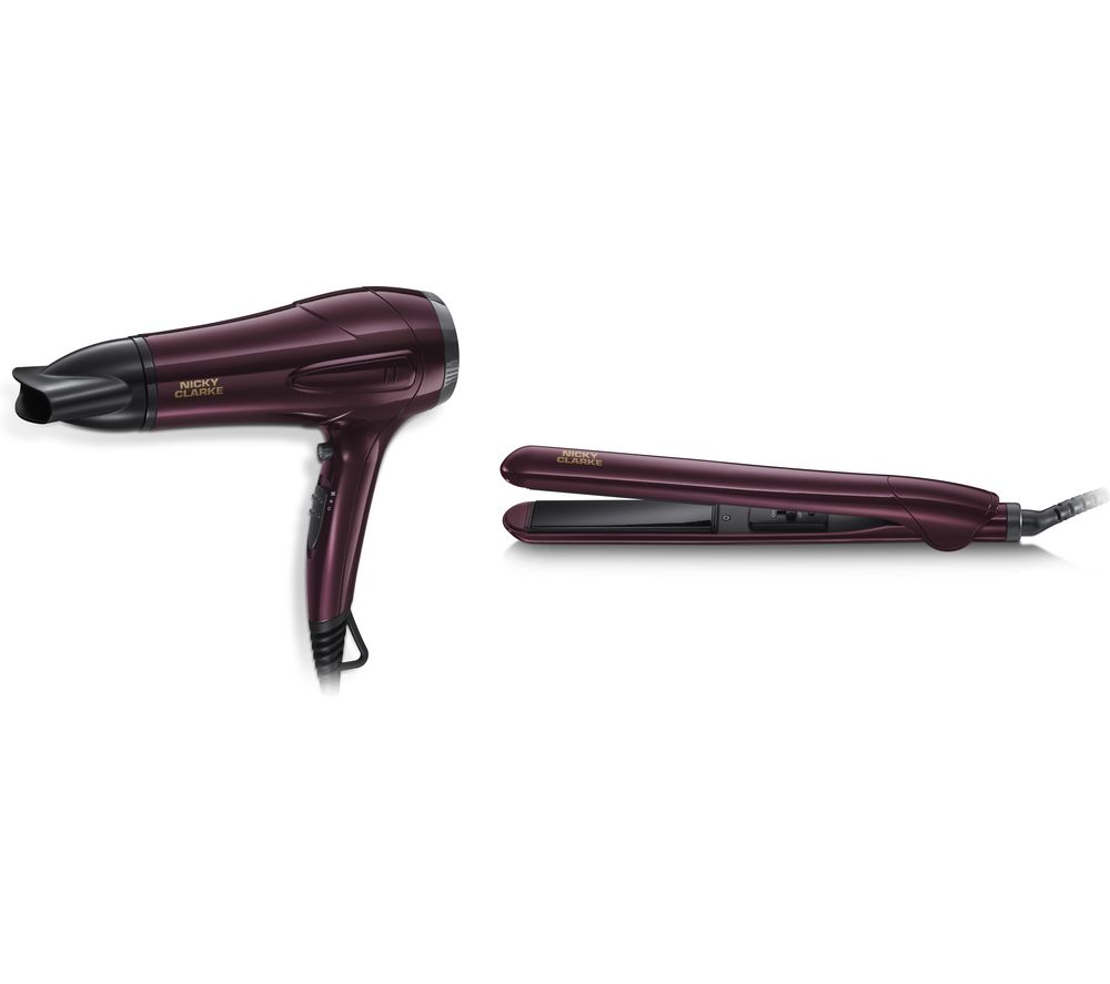 NICKY CLARKE Dry & Style NGP227 Hair Dryer & Straightener Set Reviews