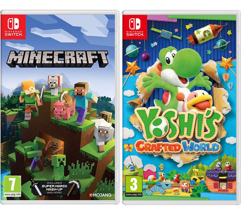 NINTENDO SWITCH Minecraft & Yoshi's Crafted World Bundle