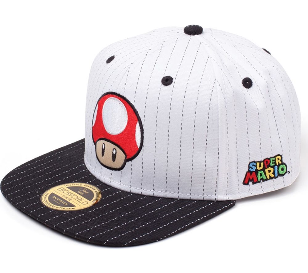 NINTENDO Super Mario Mushroom Pinstripe Snapback Cap Reviews