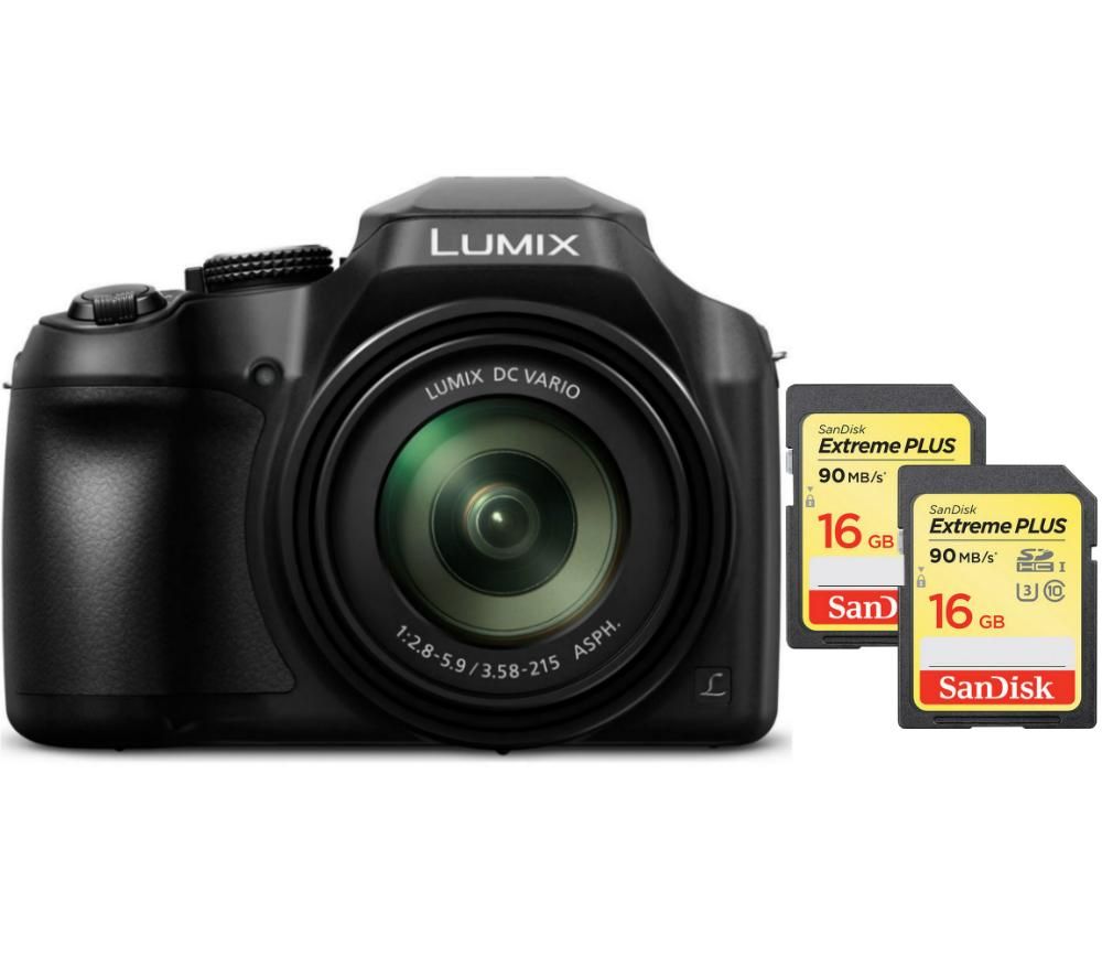 PANASONIC Lumix DC-FZ82EB-K Bridge Camera & Class 10 SDHC Memory Card 16 GB Twin Pack Bundle Reviews