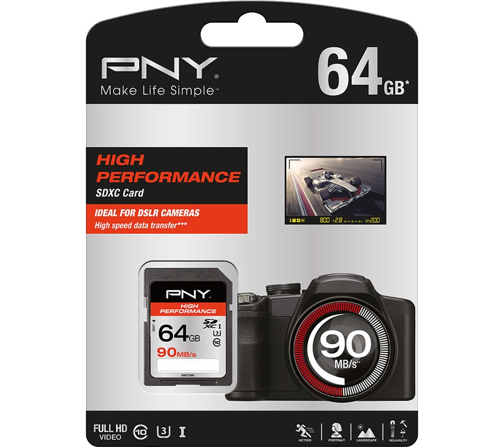 PNY 64GBHC10 Performance Class 10 SD Memory Card Reviews