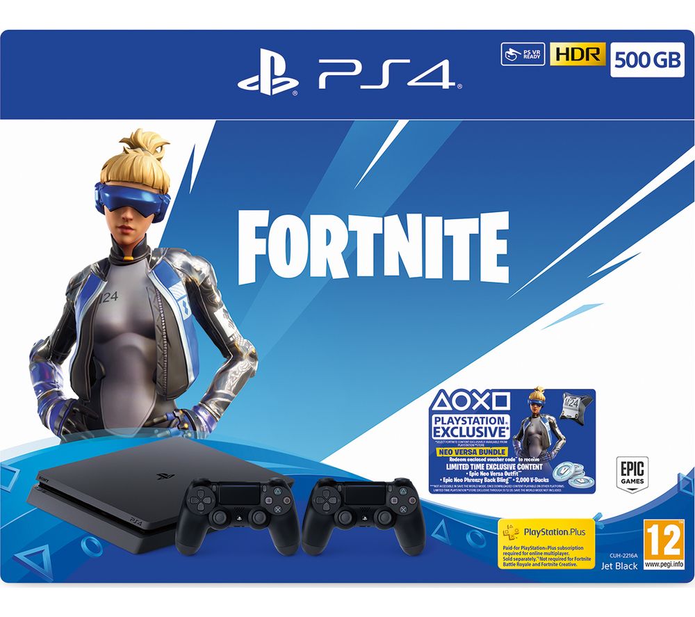 PlayStation 4 with Fortnite Neo Versa & Two Wireless Controllers Reviews