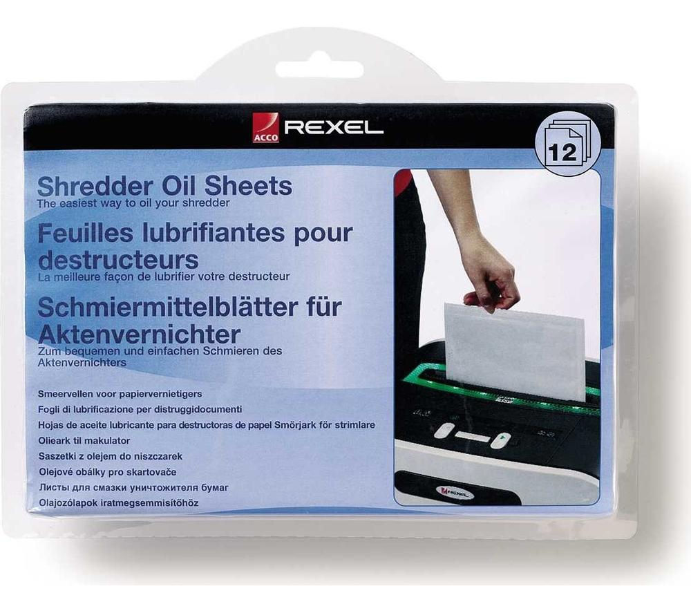 REXEL 2101948 Shredder Oil Sheets Reviews