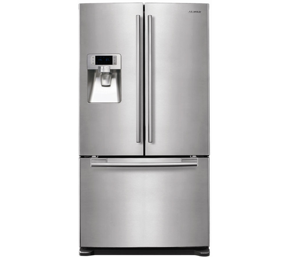 SAMSUNG American-Style Fridge Freezer Silver RFG23UERS