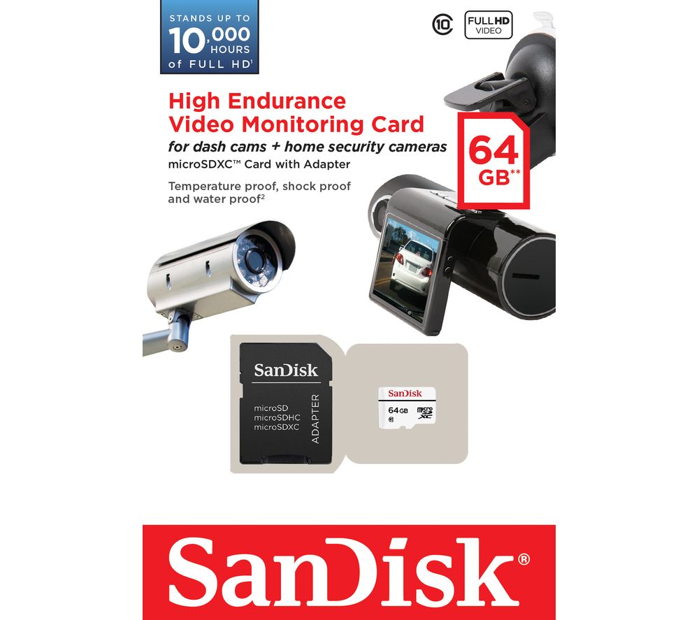 SANDISK High Endurance Video Monitoring Memory Card Reviews