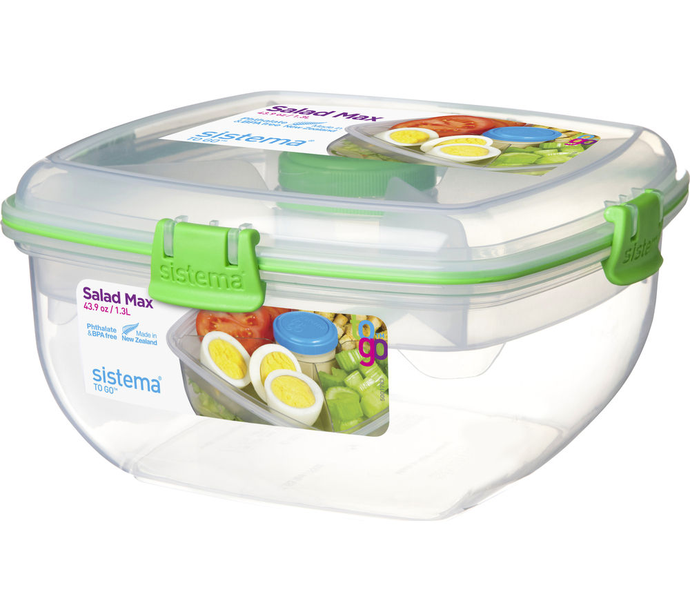 SISTEMA Salad To Go Max Square 1.3-litre Container Reviews