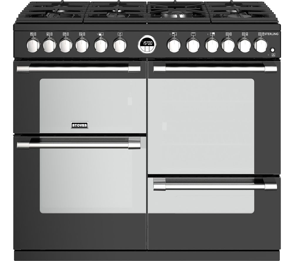 STOVES Sterling S1000DF BK 100 cm Dual Fuel Range Cooker Reviews