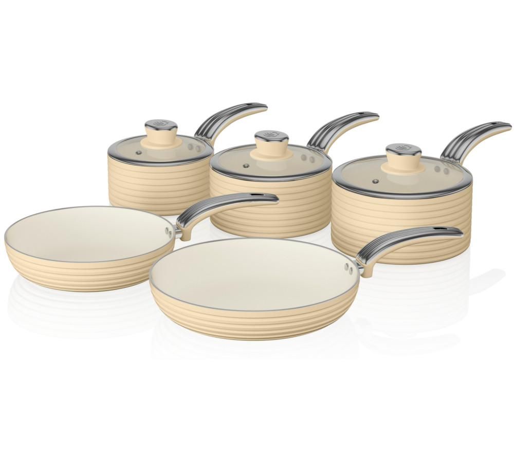 SWAN Retro 5-piece Non-stick Pan Set Reviews