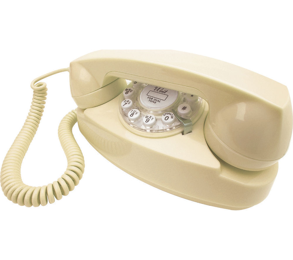 WILD & WOLF Princess Corded Phone ? Cream