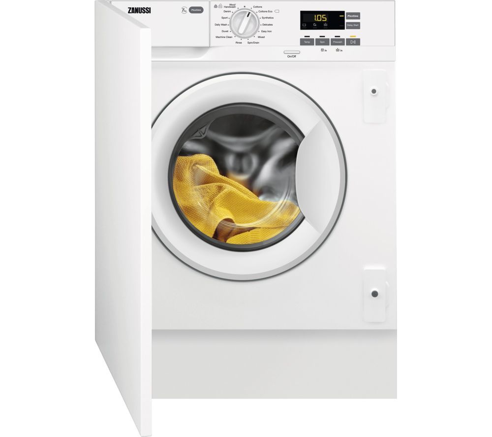 ZANUSSI Z714W43BI Integrated 7 kg 1400 Spin Washing Machine Reviews